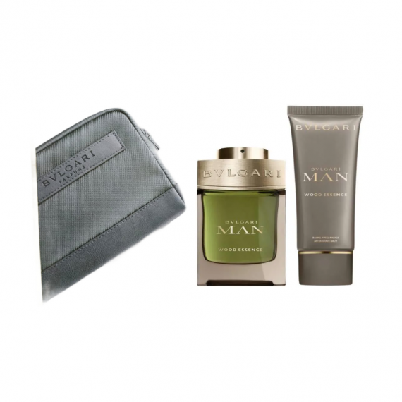 Bvlgari Man Wood Essence EDP Gift Set (After Shave Balm)